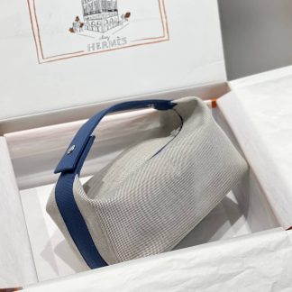 Replica Hermes Canvas Medium Bride-A-Brac Cabriole Case