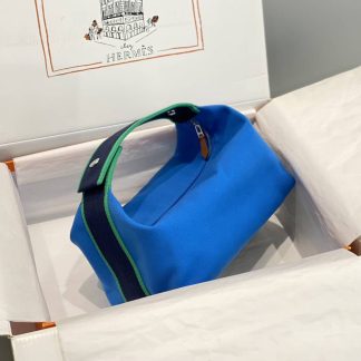 Replica Hermes Canvas Medium Bride-A-Brac Cabriole Case