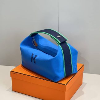 Replica Hermes Canvas Medium Bride-A-Brac Cabriole Case