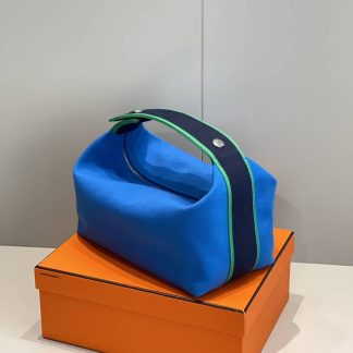 Replica Hermes Canvas Medium Bride-A-Brac Cabriole Case