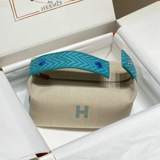 Replica Hermes Canvas Medium Bride-A-Brac Cabriole Case