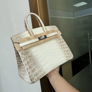 Replica Hermes Birkin 25 Niloticus Crocodile Leather Retourne Bag