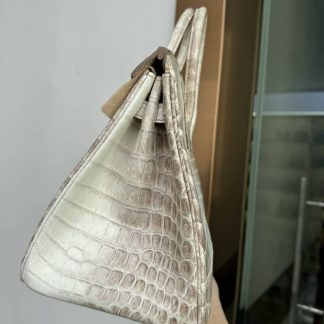 Replica Hermes Birkin 25 Niloticus Crocodile Leather Retourne Bag