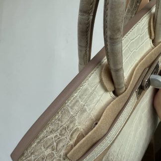 Replica Hermes Birkin 25 Niloticus Crocodile Leather Retourne Bag