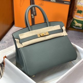 Replica Hermes Birkin 30 Clemence Leather Bag