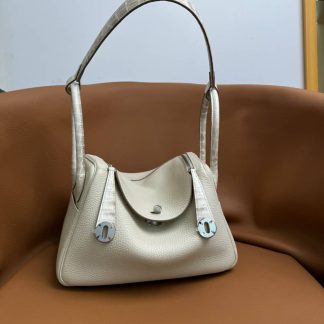 Replica Hermes Touch Lindy 26 Niloticus Crocodile Clemence Leather Bag