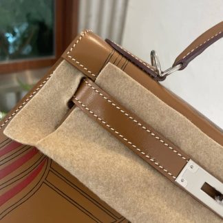 Replica Hermes Kelly 28 Vintage Print Limited Edition Tote Bag