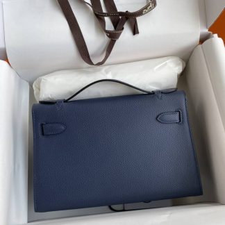 Replica Hermes Epsom Leather Kelly Pochette