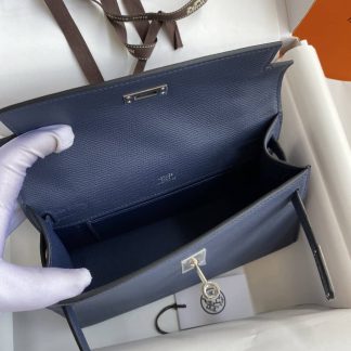 Replica Hermes Epsom Leather Kelly Pochette