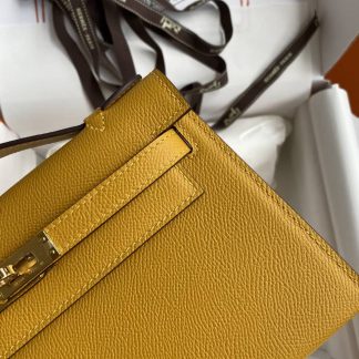 Replica Hermes Epsom Leather Kelly Pochette