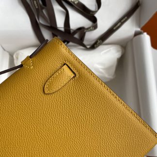 Replica Hermes Epsom Leather Kelly Pochette