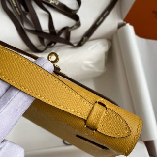 Replica Hermes Epsom Leather Kelly Pochette