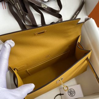 Replica Hermes Epsom Leather Kelly Pochette