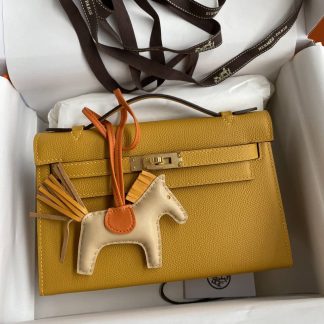 Replica Hermes Epsom Leather Kelly Pochette
