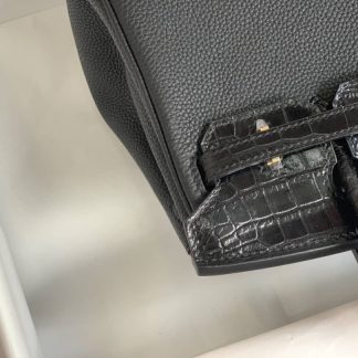 Replica Hermes Touch Birkin 30 Togo Niloticus Crocodile Leather Bag