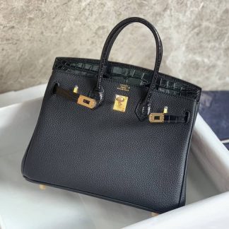 Replica Hermes Touch Birkin 30 Togo Niloticus Crocodile Leather Bag