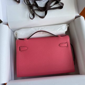 Replica Hermes Epsom Leather Kelly Pochette