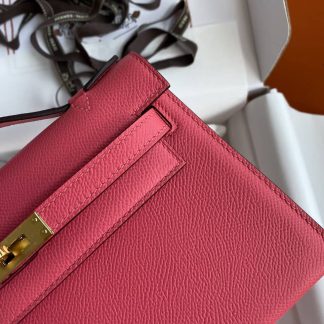 Replica Hermes Epsom Leather Kelly Pochette