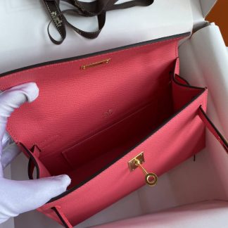 Replica Hermes Epsom Leather Kelly Pochette