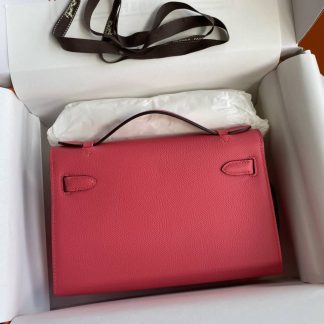 Replica Hermes Epsom Leather Kelly Pochette