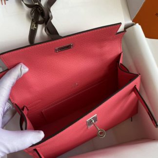 Replica Hermes Epsom Leather Kelly Pochette