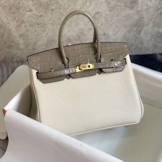 Replica Hermes Touch Birkin 30 Togo Niloticus Crocodile Leather Bag