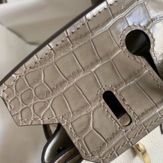 Replica Hermes Touch Birkin 30 Togo Niloticus Crocodile Leather Bag