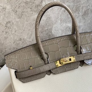 Replica Hermes Touch Birkin 30 Togo Niloticus Crocodile Leather Bag