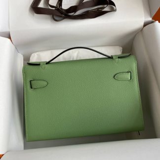 Replica Hermes Epsom Leather Kelly Pochette