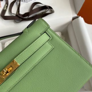 Replica Hermes Epsom Leather Kelly Pochette