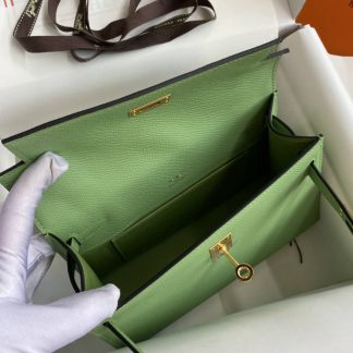 Replica Hermes Epsom Leather Kelly Pochette