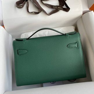 Replica Hermes Epsom Leather Kelly Pochette