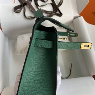Replica Hermes Epsom Leather Kelly Pochette