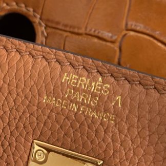 Replica Hermes Touch Birkin 30 Togo Niloticus Crocodile Leather Bag