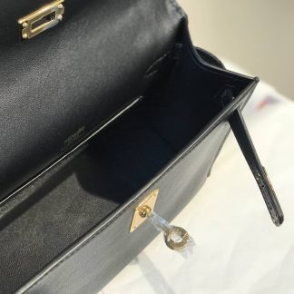 Replica Hermes Swift Leather Mini Kelly Pochette