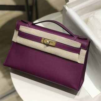Replica Hermes Swift Leather Mini Kelly Pochette