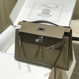 Replica Hermes Swift Leather Mini Kelly Pochette