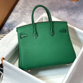 Replica Hermes Touch Birkin 30 Togo Niloticus Crocodile Leather Bag