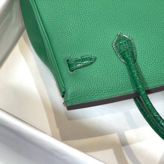 Replica Hermes Touch Birkin 30 Togo Niloticus Crocodile Leather Bag