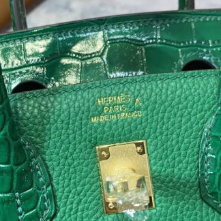 Replica Hermes Touch Birkin 30 Togo Niloticus Crocodile Leather Bag
