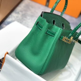 Replica Hermes Touch Birkin 30 Togo Niloticus Crocodile Leather Bag