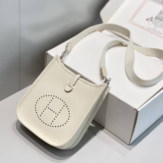 Replica Hermes Evelyne Mini Clemence Leather Bag