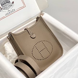 Replica Hermes Evelyne Mini Clemence Leather Bag