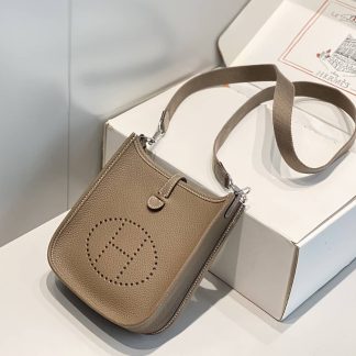 Replica Hermes Evelyne Mini Clemence Leather Bag