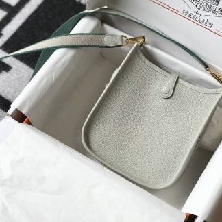 Replica Hermes Evelyne Mini Clemence Leather Bag