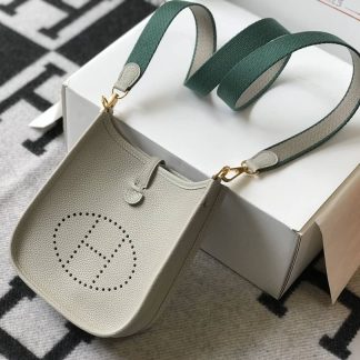 Replica Hermes Evelyne Mini Clemence Leather Bag