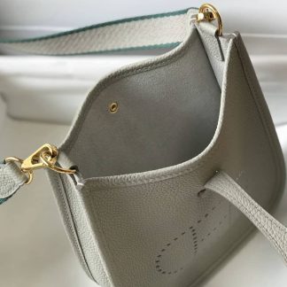 Replica Hermes Evelyne Mini Clemence Leather Bag