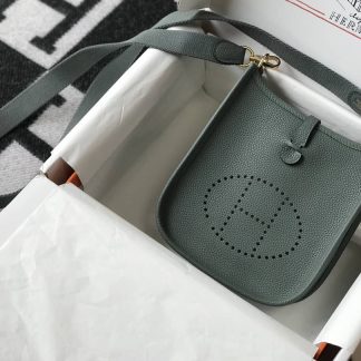 Replica Hermes Evelyne Mini Clemence Leather Bag