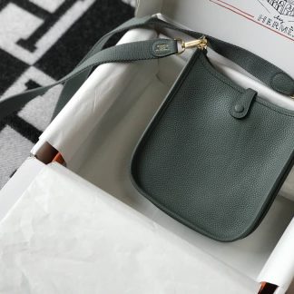 Replica Hermes Evelyne Mini Clemence Leather Bag