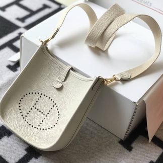 Replica Hermes Evelyne Mini Clemence Leather Bag